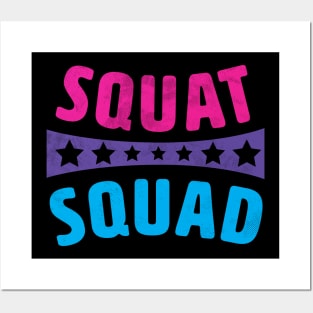 Squat Squad Gym Life Design Posters and Art